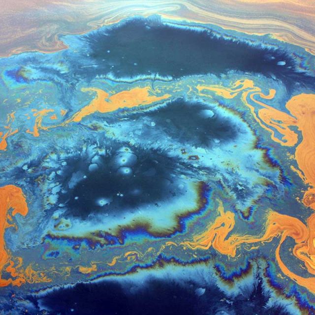 A frightening tool to fight oil spills?